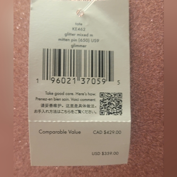 🩷🩷🩷NWT Kate Spade Pink Glitter Tote Bag 🩷🩷🩷 - Picture 3 of 15